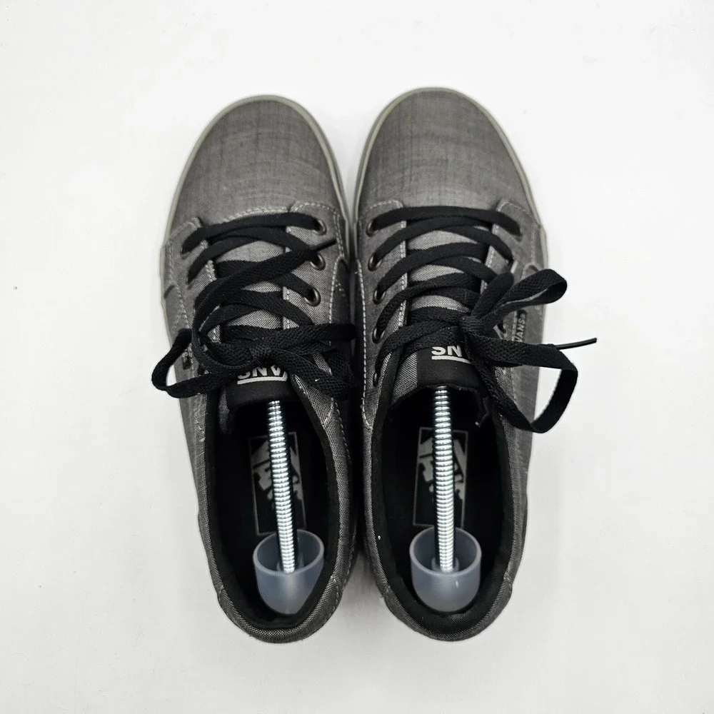 Vans Mens Low Top Skate Shoes Sneakers Size 7 Gray Skateboarding Lace‎ Up